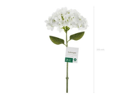 Hortensja - sztuczny kwiat długość 35 cm, biała