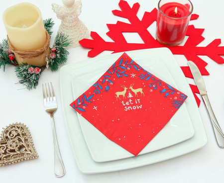 Serwetki świąteczne Renifery Let it snow 33 cm 20 szt.