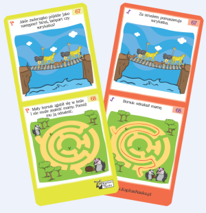 ŁAMIGŁÓWKI 3-5 LAT ZAGADKI OBRAZKOWE KAPITAN NAUKA