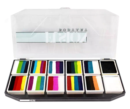 Farby do twarzy Split Cake Paleta FUSION Body Art Rainbow Explosion 120g