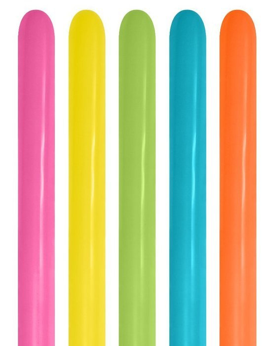 Balony do modelowania 260Q Sempertex 100 szt Mix Tropikalny