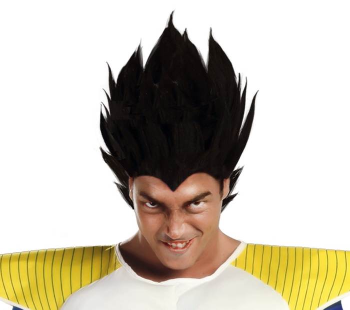 Peruka męska czarna ANIME VEGETA Dragon Ball