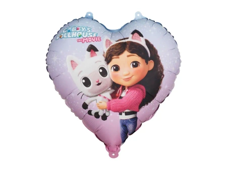 Balon foliowy serce Koci Domek Gabi 35 cm