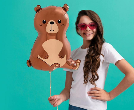 Balon foliowy miś brązowy 50x40 cm