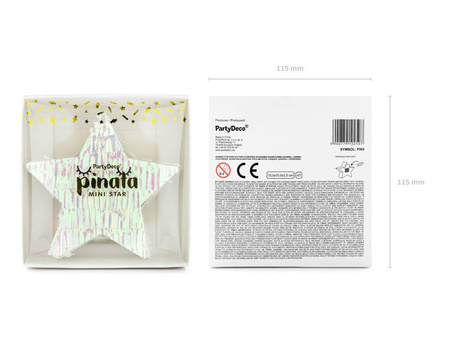 Mini PINIATA na słodycze - Gwiazdka opalizująca