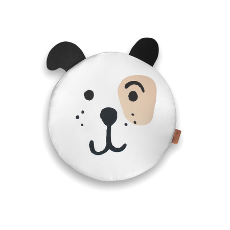 Poduszki białe ekoskóra PIESEK z uszkami 1 szt. 6 cm AKSON