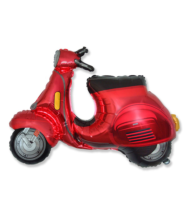 Balon foliowy skuter motor czerwony 38 cali