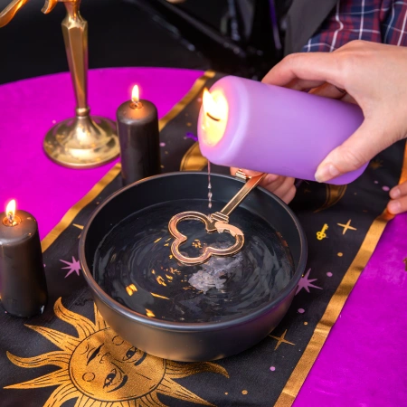 Klucz do lania wosku metalowy Andrzejki Wróżki Magia 15,5 cm 1 szt.