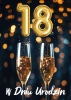 Kartka urodzinowa 18- ste urodziny trójwymiarowa 3D 1 szt.