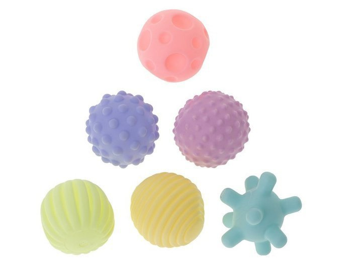 Piłki piłka sensoryczna korekcyjne zestaw 6 szt. (siatka)