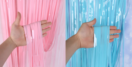 Kurtyna Party pastelowa wisząca 100x200 cm