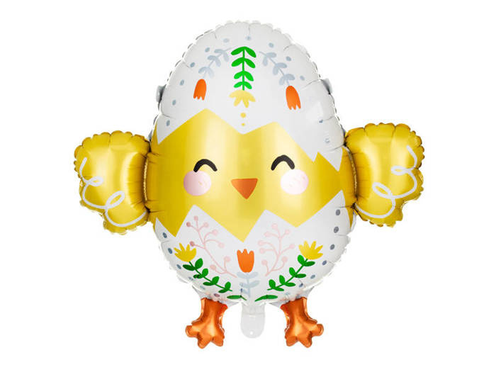 Pisklę pisanka Wielkanocna balon foliowy 78,5 cm