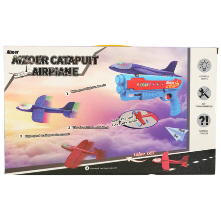 Wyrzutnia Samolotów zabawka pistolet Czerwony