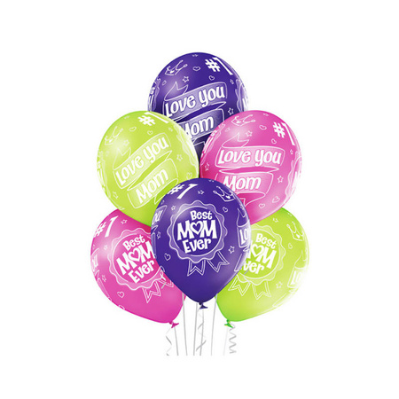 Balony Best Mom Dzień Matki 12" 1 szt.