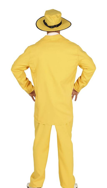 Strój męski Gangster żółty Maska