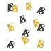 Konfetti foliowe liczba 18 złoto czarne 20g