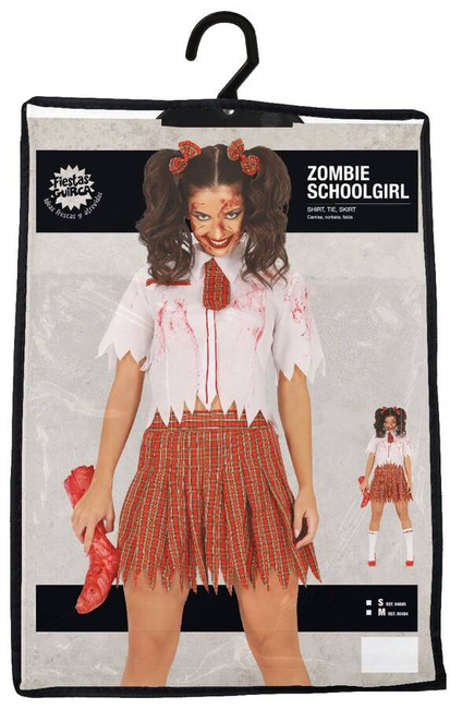 Strój dla dorosłych UCZENNICA ZOMBIE damski