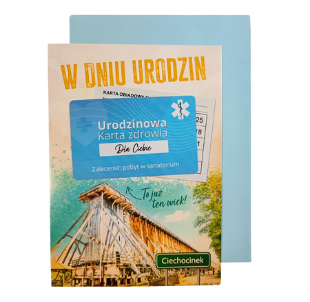 Kartka urodzinowa Urodzinowa Karta Zdrowia