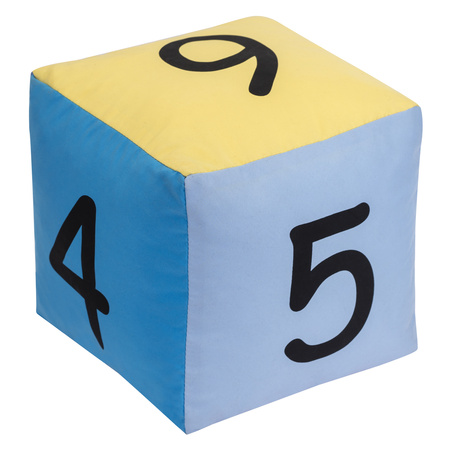 Kostka edukacyjna Pastelowa 20 cm Cyfry