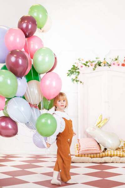 Balon Strong jednokolorowy 12 cali 100 szt. Pastel Rosemary Green