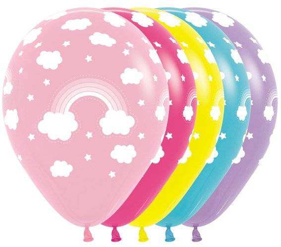 Balony Sempertex Tęcza 12'' 12 szt Mix kolorów