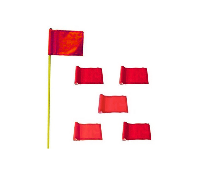 Flagi golfowe - zestaw 5 sztuk flaga chorągiew kolor czerwony
