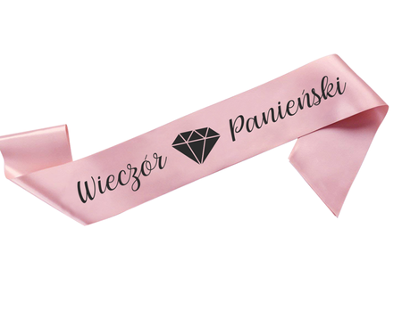 Szarfa satynowa WIECZÓR PANIEŃSKI (różne kolory)