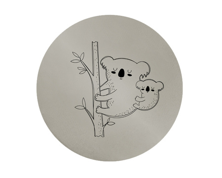 Poduszki ekoskóra ZWIERZĄTKA Rodzinki 3 cm 1 szt. AKSON