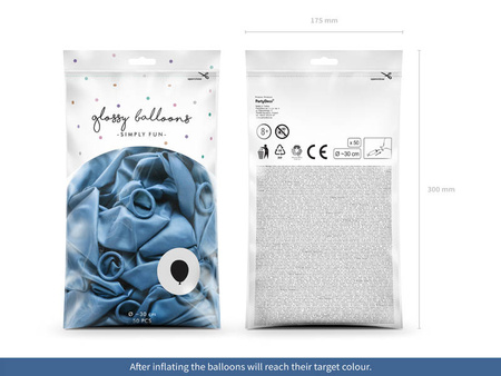 Balon Glossy 30 cm (jak Shiny Chrome) błyszczący 1 szt.