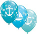 Żaglówka i Kotwica balony QL 11 cali 25 szt