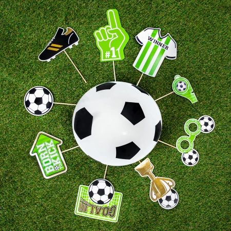 Foto rekwizyty do zdjęć fotobudka piłka nożna FOOTBALL 9 szt.