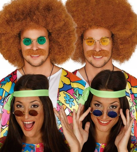 Okulary Hipisa w stylu Hippie hawajskie retro LENONKI (mini)