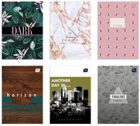 Zeszyt A4 60 kartkowy gładki 510 - mix wzorów