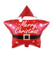 Balon foliowy gwiazdka czerwona Merry Christmas 18"