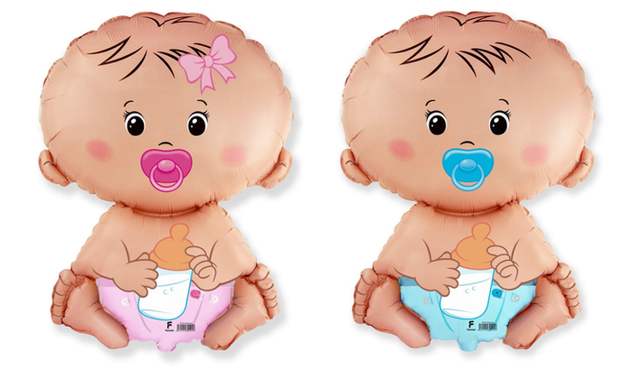 Bobas Niemowlak chłopiec lub dziewczynka balon foliowy 24"