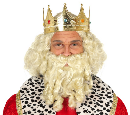 Korona króla złota z dużymi diamentami Guirca