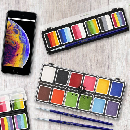 Pędzel do malowania twarzy i ciała KrazeFX - Round 4