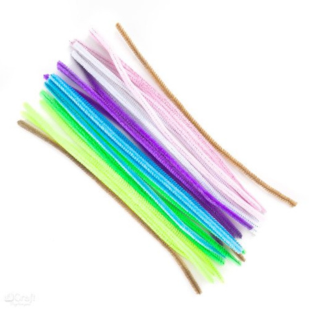 Druciki kreatywne PASTEL 30 cm 25 szt.