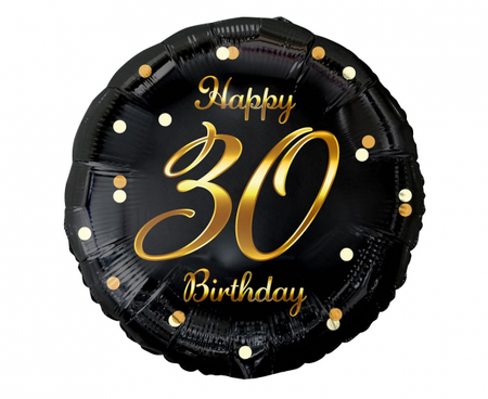 Balon foliowy Happy Birthday 30 urodziny 18"