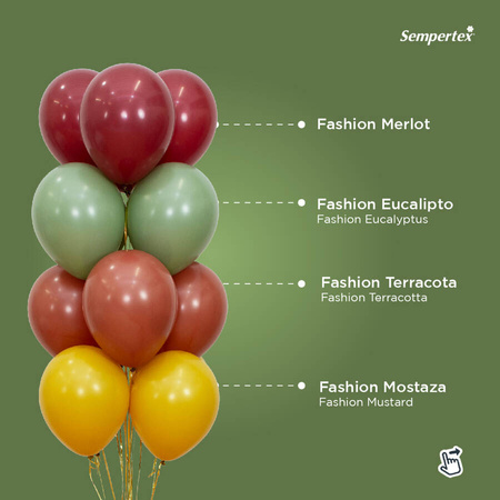 Balon 24 cale Sempertex Solid 1 szt. Merlot