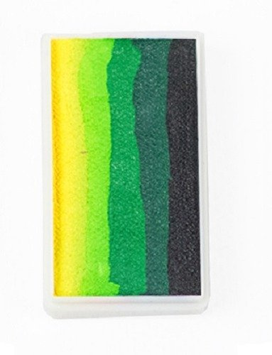 Farba do twarzy Split Cake 28g BLACK/ D. GREEN/ GREEN/ L. GREEN/ YELLOW