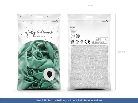 Balon Glossy 30 cm (jak Shiny Chrome) błyszczący 1 szt.