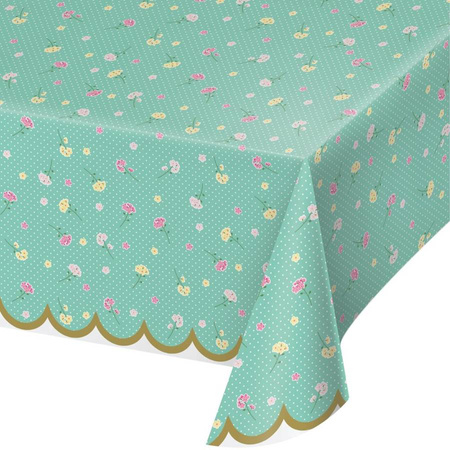 Obrus foliowy Tea Party Kwiecisty 137 x 259 cm