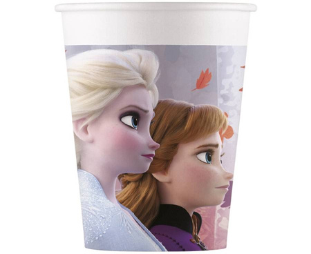 Kubeczki Kraina Lodu 2 Anna Elsa 200 ml 8 szt.