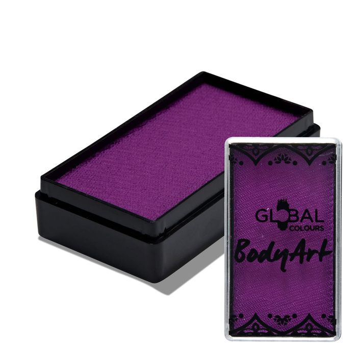 Global Colours farba do twarzy i ciała prostokątna 20g Deep Magenta