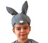Czapka Króliczek szary