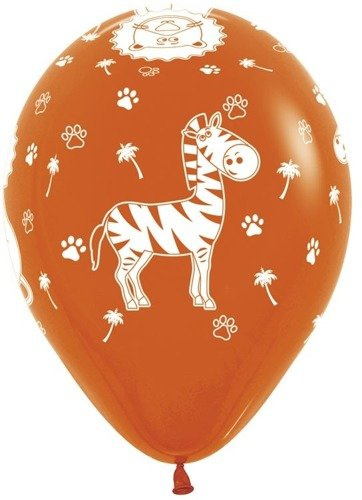 Balon Sempertex Zwierzęta z dżungli 12'' 1 sztuka Zółty