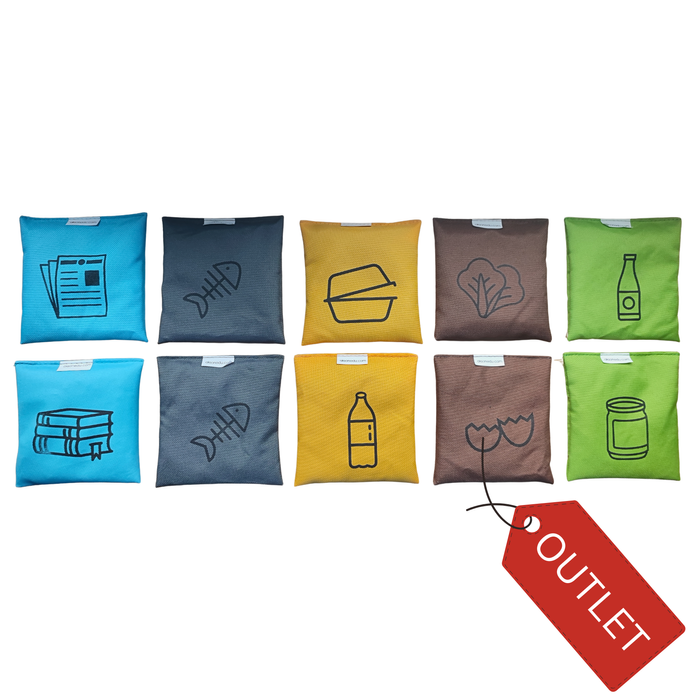 Woreczki gimnastyczne ODPADY - RECYKLING 5 szt. - OUTLET - mix wzorów