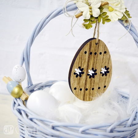 Jajka przepiórcze białe 4 cm + piórka