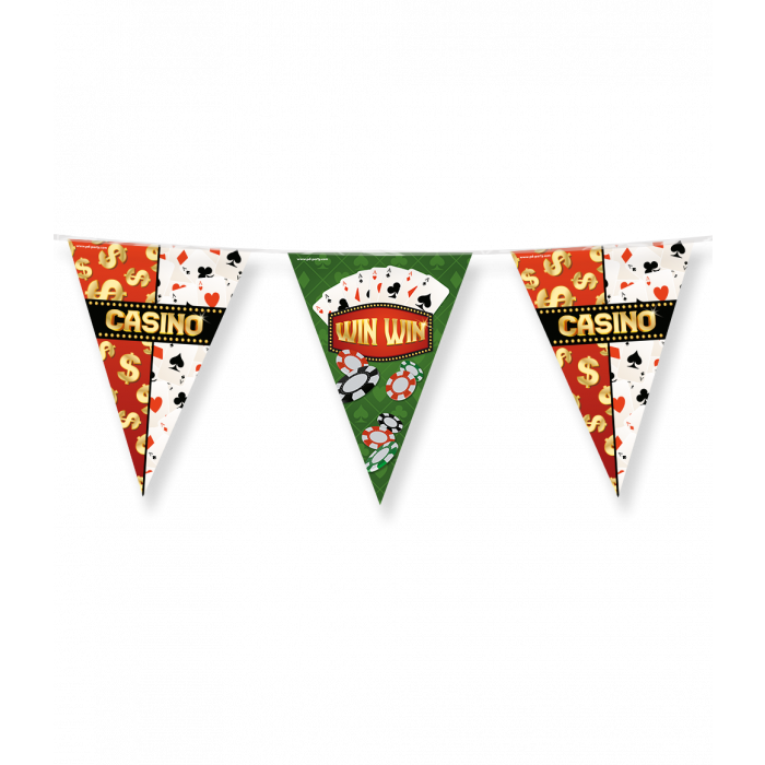 Baner dekoracyjny, girlanda Casino, 10 metrów